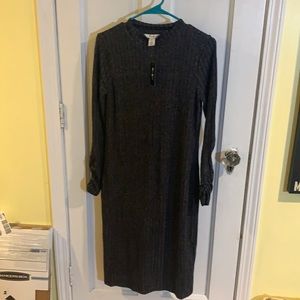White house black market mock neck gray dress. Nwt